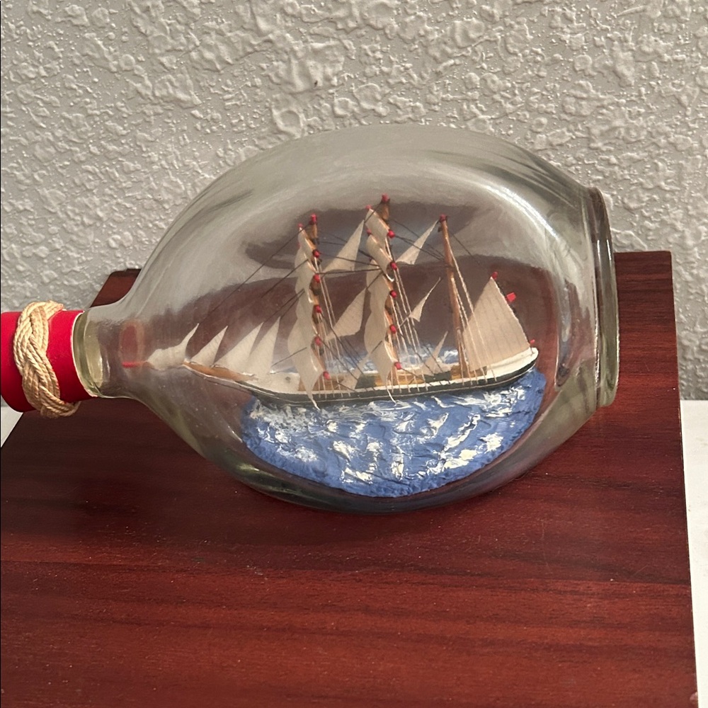 Ship in a Bottle Nautical Decor